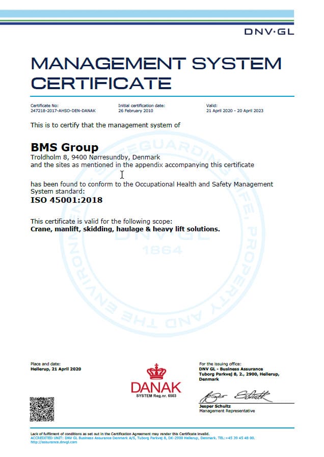 ISO45001 Certificate BMSGroup 20 23ENG m